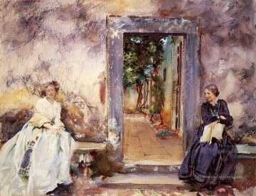  singer tableaux - Le mur de jardin John Singer Sargent